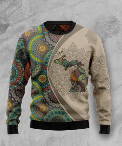 Michigan Mandala Christmas Wool Sweater