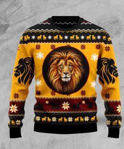 Lion Xmas Christmas Wool Sweater