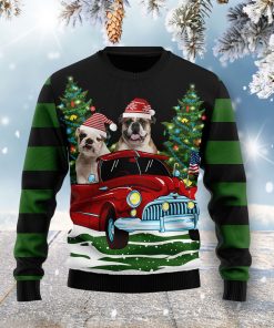 Merry Christmas Pug Christmas Wool Sweater