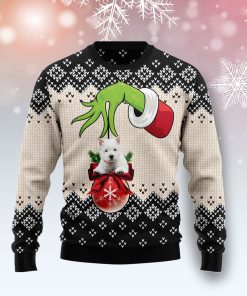 West Highland White Terrier Xmas Ball Christmas Wool Sweater