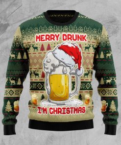 Merry Drunk Christmas Wool Sweater