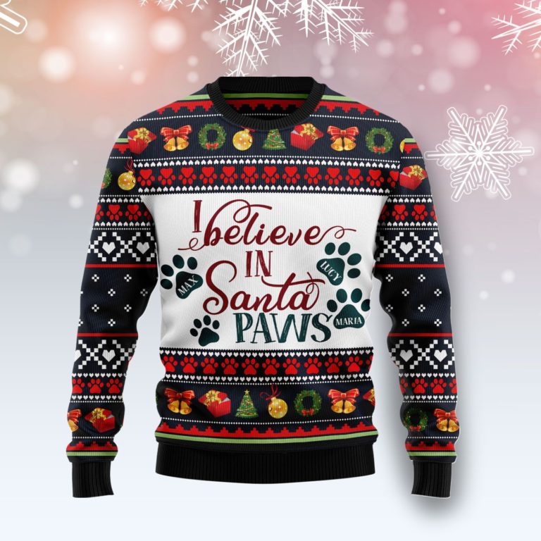 Santa Paws Personalized Christmas Wool Sweater