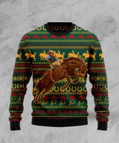Amazing Cowboy Christmas Wool Sweater