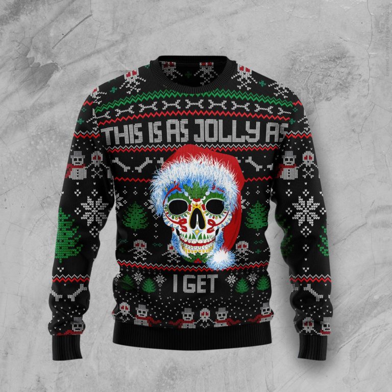 Sugar Skull Christmas Christmas Wool Sweater