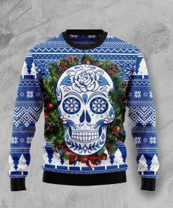 Awesome Sugar Skull Christmas Wool Sweater