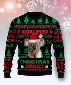 Koala Koalified Christmas Addict Christmas Wool Sweater