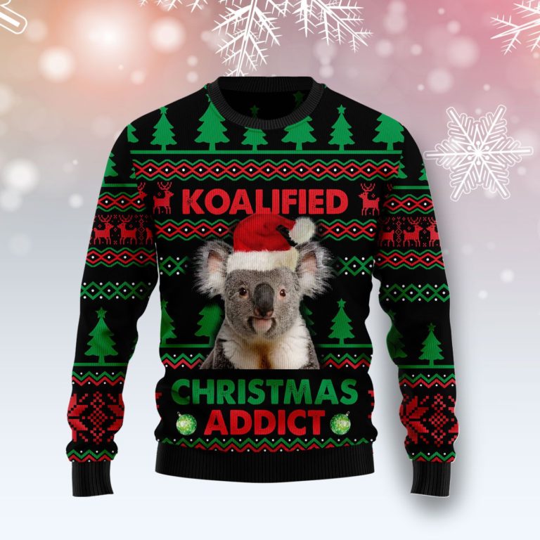 Koala Koalified Christmas Addict Christmas Wool Sweater