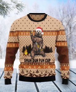 Bear Camping Christmas Christmas Wool Sweater