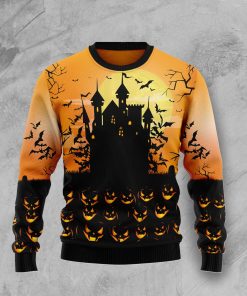 Pumpkin Town Christmas Wool Sweater