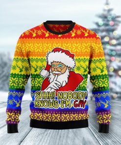 Nobody Knows I’m Gay Christmas Wool Sweater