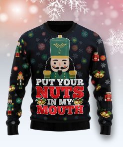 Put Your Nuts In My Mouth Christmas Wool Sweater