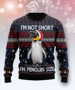 I‘m Not Short I’m Penguin Size Christmas Wool Sweater