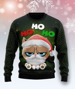 Grumpy Cat Hohoho Christmas Wool Sweater