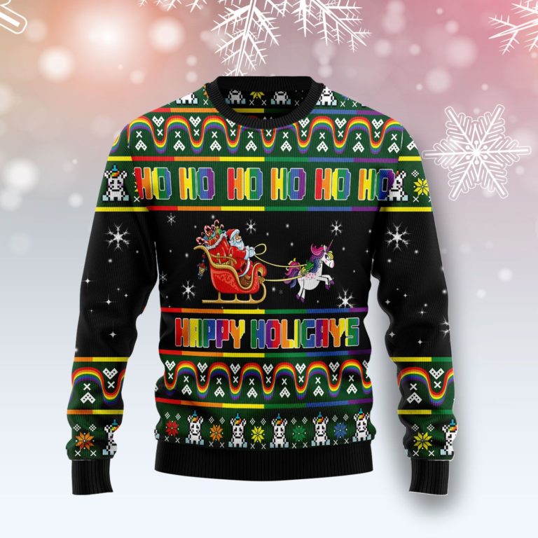 Happy Holigays Christmas Wool Sweater
