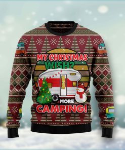 My Christmas Wish More Camping Christmas Wool Sweater