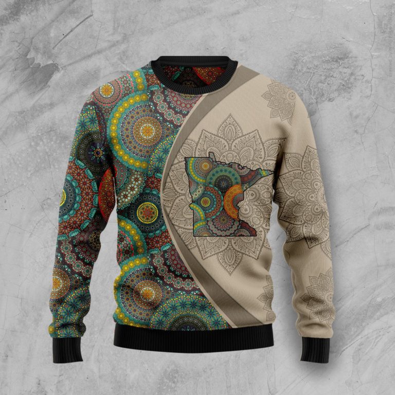 Minnesota Mandala Christmas Wool Sweater