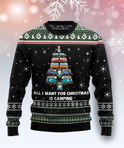 All I Want For Christmas Is Camping Christmas Wool Sweater