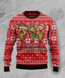 Yorkie Not Short Christmas Wool Sweater