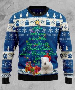 Polar Bear Have a Merry Christmas Christmas Wool Sweater