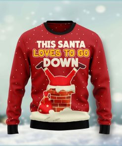Satan Claus Christmas Wool Sweater