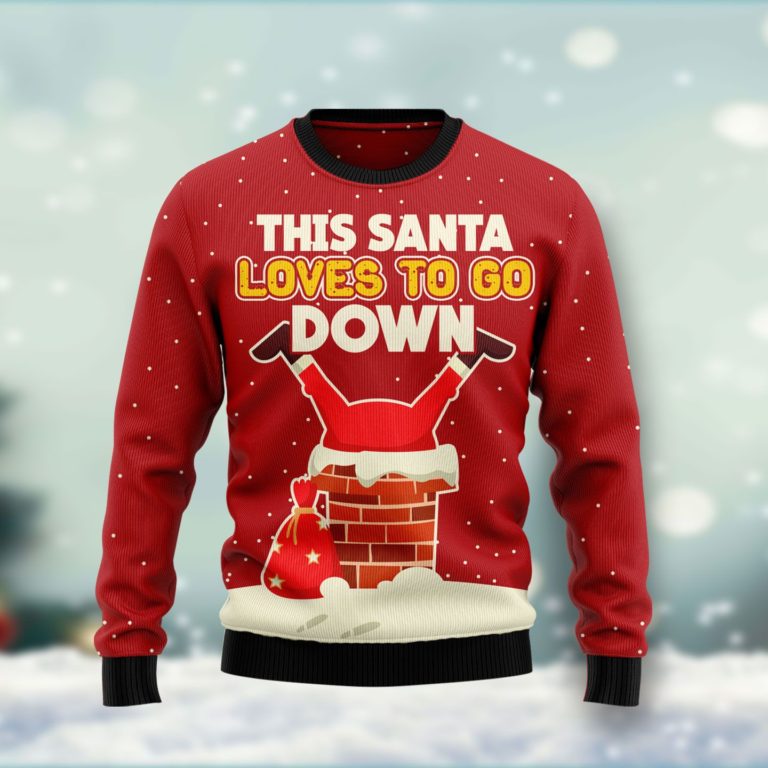 Satan Claus Christmas Wool Sweater