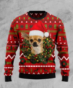 Playful Chihuahua Merry Christmas Christmas Wool Sweater