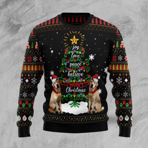 Labrador Retriever Christmas Wool Sweater | RobinPlaceFabrics | Reviews ...