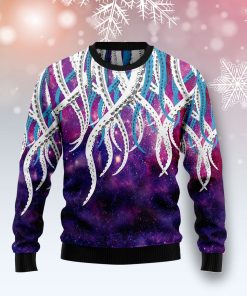 Octopus Galaxy Christmas Wool Sweater