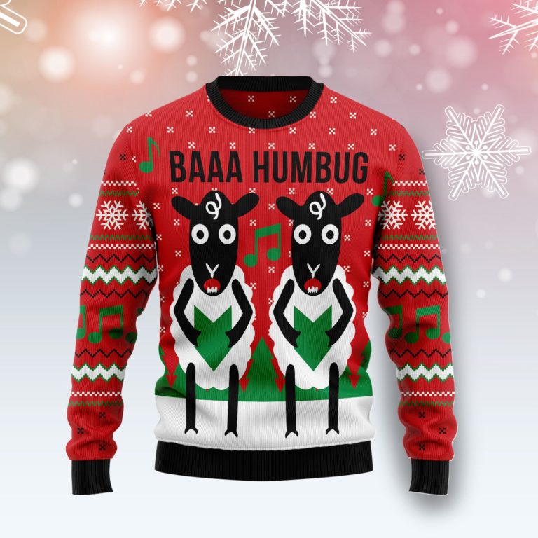 Vintage Sheep Music Christmas Wool Sweater