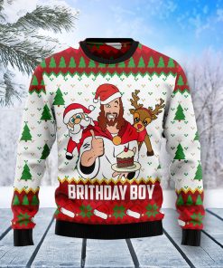 Jesus Birthday Boy Christmas Wool Sweater