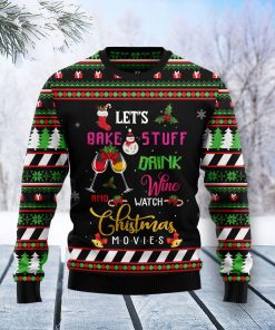 Wine Christmas Movie Christmas Wool Sweater