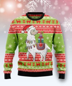 Love Llama Christmas Wool Sweater