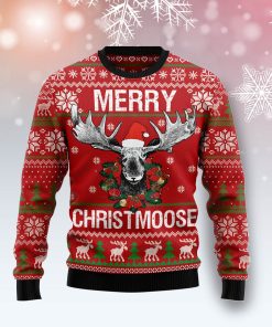 Merry Christmoose Christmas Wool Sweater