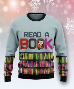 Read A Book Christmas Wool Sweater