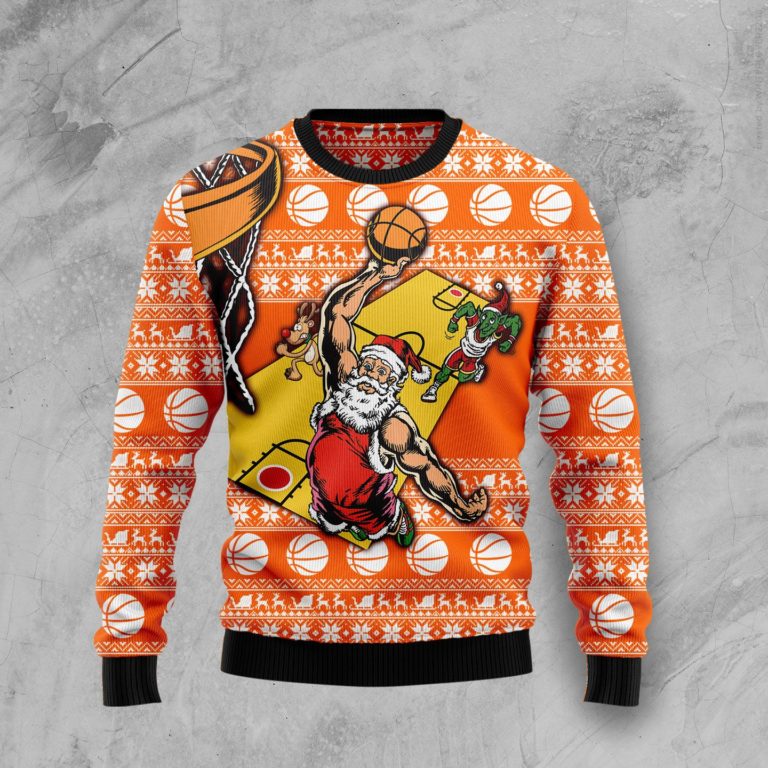 Basketball Christmas Wool Sweater