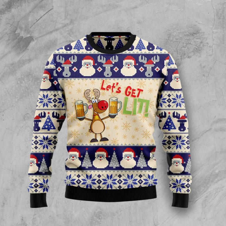 Beer Christmas Wool Sweater