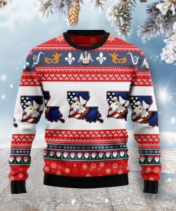 Awesome Louisiana Christmas Wool Sweater