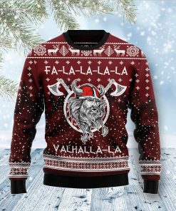 Vikings Fa La La La Christmas Wool Sweater