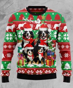 Bernese Mountain Dog Family Christmas Wool Sweater