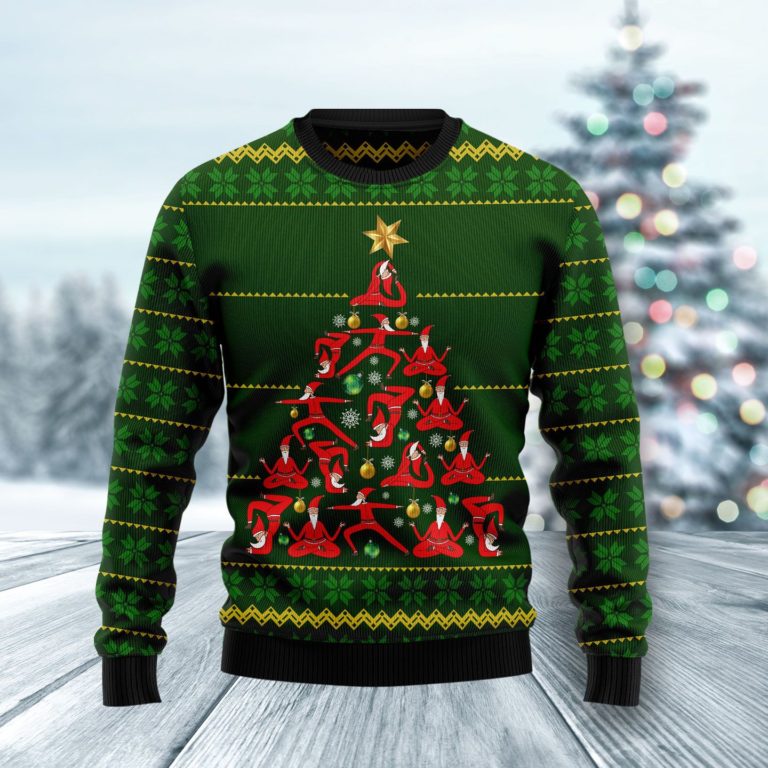 Yoga Christmas Christmas Wool Sweater