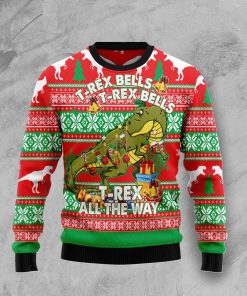 T-rex Tree Christmas Christmas Wool Sweater
