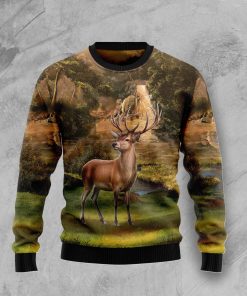 Lovely Deer Christmas Wool Sweater