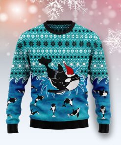 Love Oracle Whale Christmas Wool Sweater