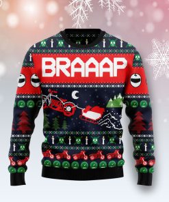 Motorbike Braaap Christmas Wool Sweater