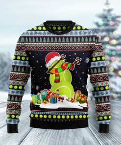 Tennis Snowman Christmas Wool Sweater