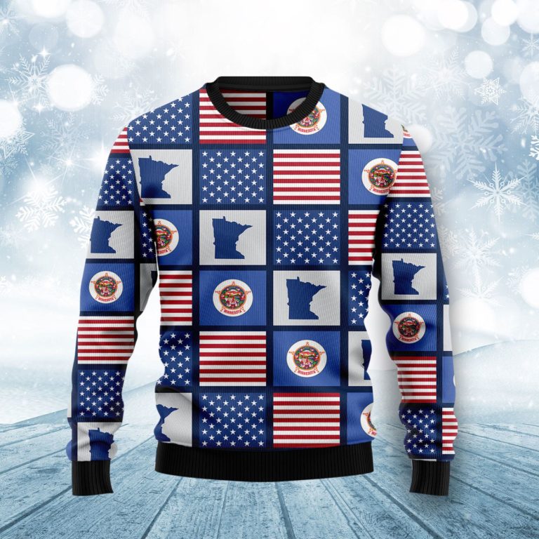 Amazing Minnesota Christmas Wool Sweater