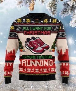All I Want For Christmas Is More Time For Running Christmas Wool Sweater