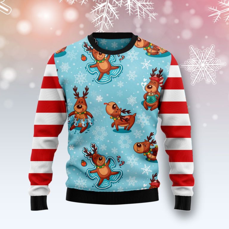 Reindeer Cute Christmas Wool Sweater