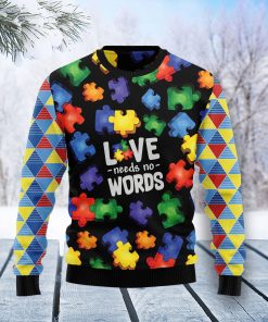 Autism Love Christmas Wool Sweater