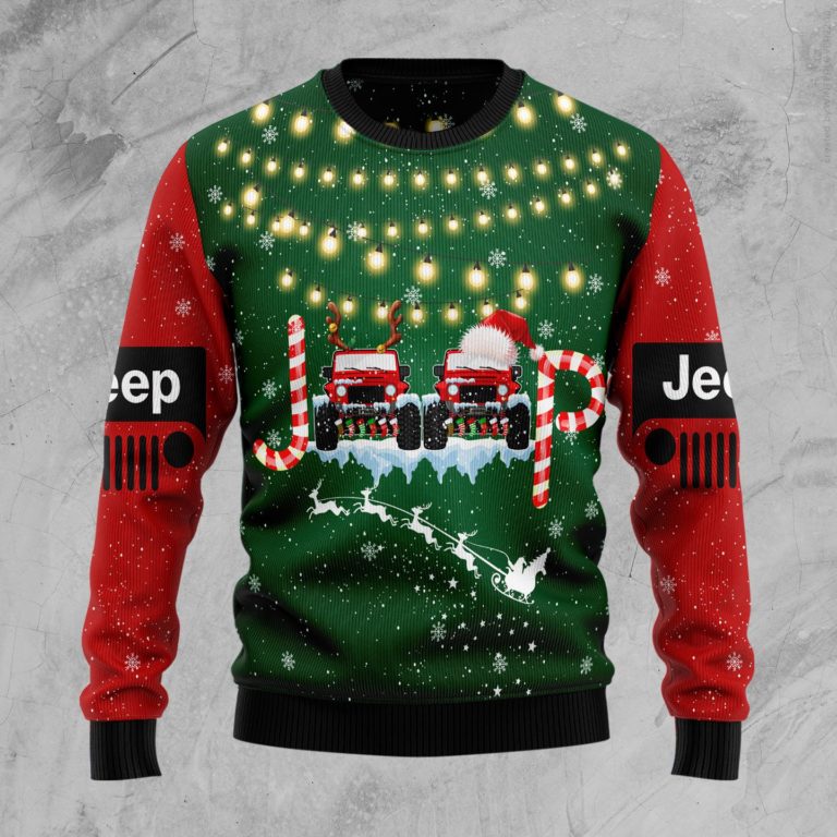 Jeep Car Christmas Wool Sweater